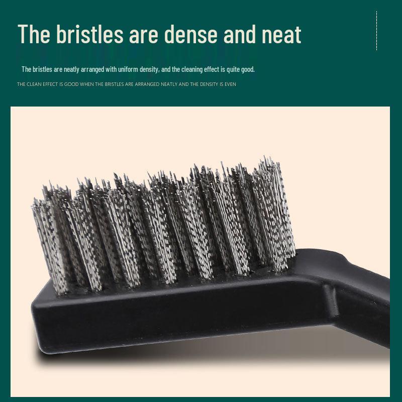 Steel Wire Brush for Industrial Rust Removal - Mini Copper & Stainless Steel Hard Bristle Cleaning Brush.