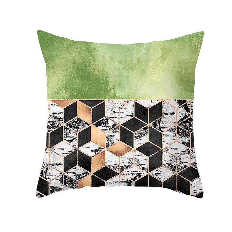 Geometryczny Nadruk Cyfrowy Poszewka na Poduszkę Skórka Brzoskwiniowa Nowoczesny Prosty Styl Poszewka na Poduszkę na Sofę Pokrowiec na Poduszkę Samochodową Dekoracja