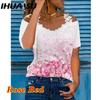 Women's Fashion Casual Short Sleeve V Neck Blouses & Shirts