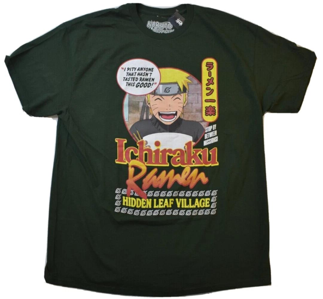 

Ripple Junction Mens Naruto Ichiraku Ramen Hidden Leaf Village Shirt NWT XL L