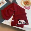 Luochi Cartoon Animal Knit Neck Warmer Scarf - Cozy Autumn Winter Accessory for Students & Couples