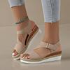 New Single-shoe Flat Wedge Heel Fish Mouth Casual Women's Sandals and Women's Shoes Devotion