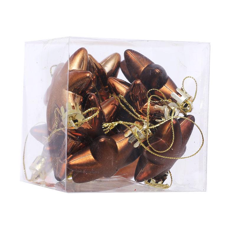 

Christmas Tree Electroplated Ornament Set – 12pcs, 5cm Special-Shaped Round & Hexagonal Balls 5cm, 12pcs