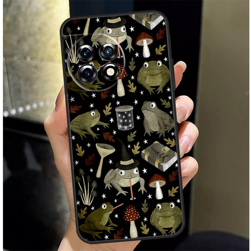 Witch Frog Cover For OnePlus 13 13R 12 12R 11 10 Pro 8T 10T OnePlus Nord 4 CE 3 2 Lite N30 N20 N10 Case