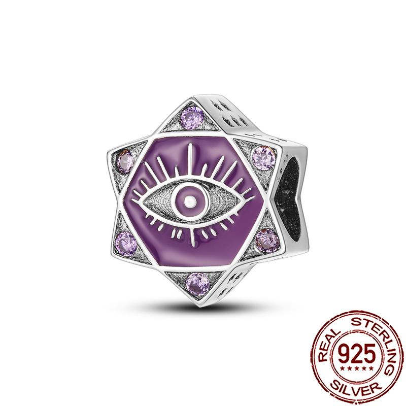 Charms Copper Hamsa Hand All-Seeing Eye Horus Fatima Protection Beads Fit Bracelet Necklace Women Diy Jewelry