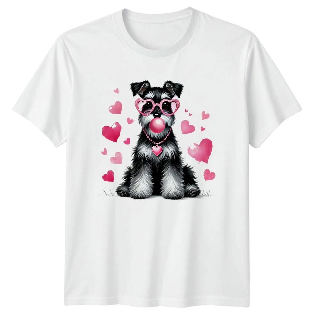 My Heart Belongs To My Unisexs TShirt Schnauzer Dog Valentines Day Gift For Her S
