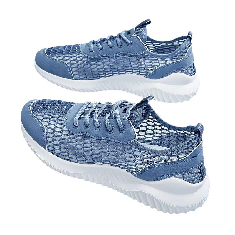 Summer 2023 Men's Mesh Breathable Casual Shoes - Lightweight, Hollow Design.