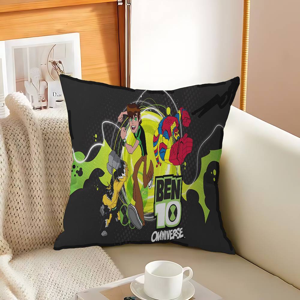 Anime B-Ben 10 Personalized Picture Text Home Decorative Pillows Household Gifts 45x45cm