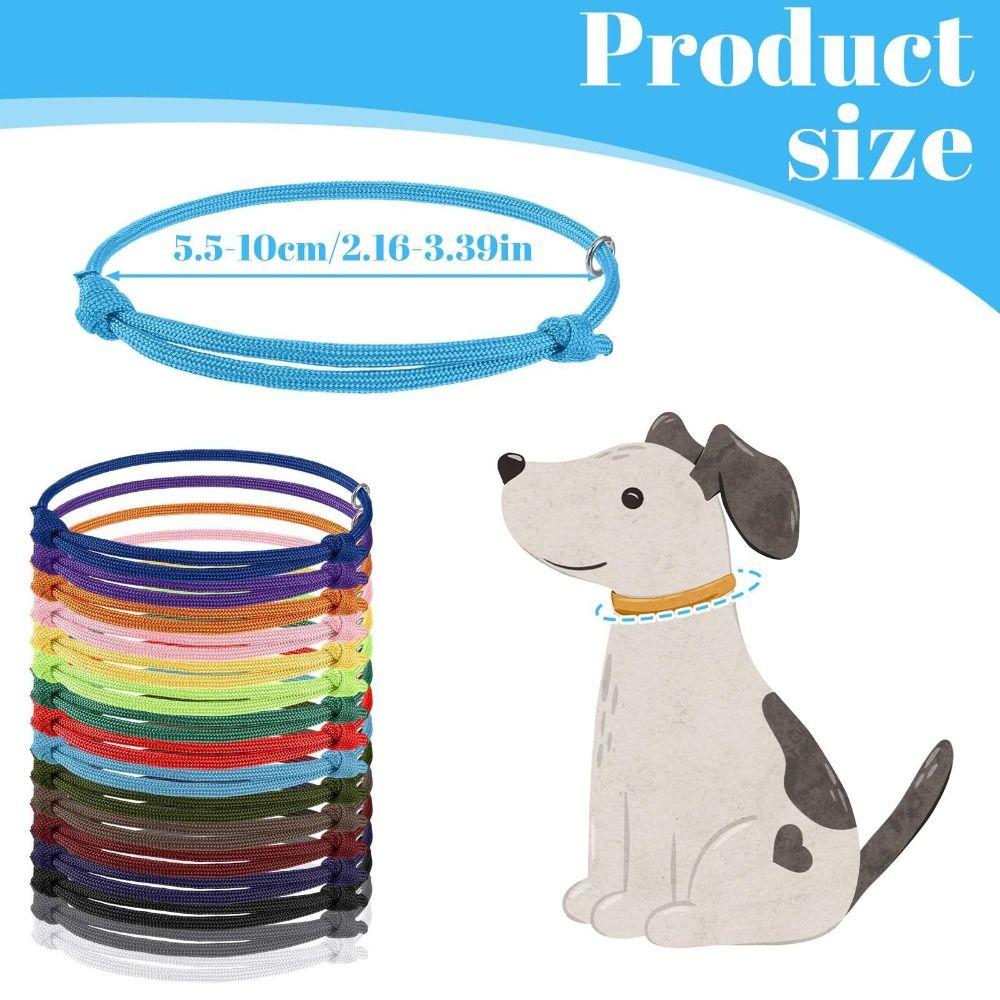 16pcs Breathable Puppy Collars Adjustable Whelping Collars Newborn Puppy Collars  Newborn Pets