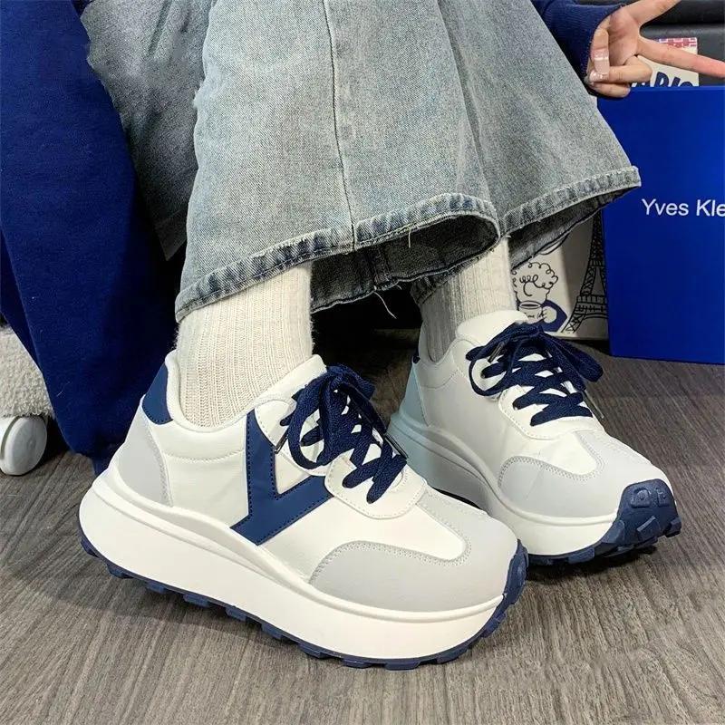 Fashion Trends 2025 Casual High on Platform Women's Shoes Spring Autumn Light Vulcanized Shoe Deals New In Original Ladies Footwear Sale