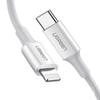 Kabel Usb-C Do Lightning Ugreen Us171, 3A, 0.25M (Biały)