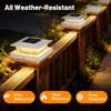 Solar Post Cap Lights Outdoor -, 4x4 Solar Fence Post Lights With RGB Color Changing, For - Patio, Yard & Garden Decor, Fit 4x4 Wood & Vinyl Posts