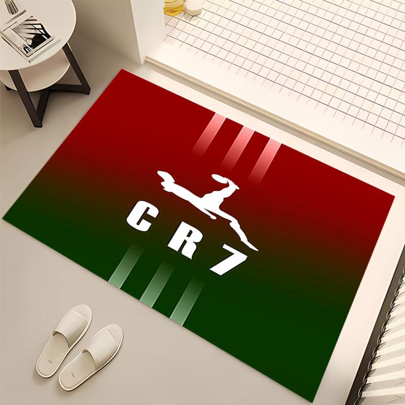 1pc Cristiano Ronaldo Print Area Rug - Soft, Washable Non-Slip Indoor Mat, Living Room, Home Office Decorative Rug,Office Decorative
