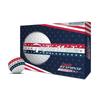 TAYLORMADE GOLF TM26 Tour Resp Stripe USA dz Tour Response Stripe USA Golfball Modell 2026 Weiß/Dreifarbig