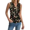 Damen Sommer Mode Lässig Retro Print V-Ausschnitt Ärmelloses Top Skinny Tanktop