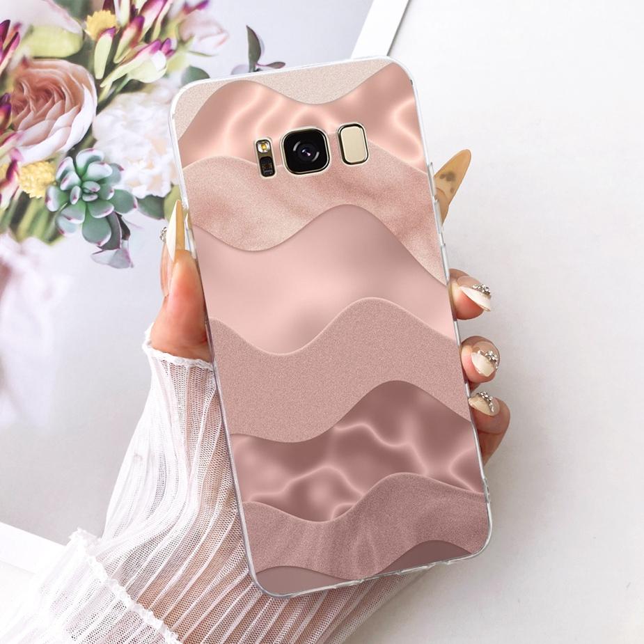 For Samsung Galaxy S8 Case SM-G950F Luxury Flowers Butterfly Painted Cover Soft Silicone Case For Samsung S8 Plus S8+ G955F Bags