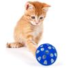 Cute Cat Toy Ball Sound Bell Interactive Cat Toy Multi-colored Plastic Hollow Toy Ball Fun Pets Cat Interactive Exercise Ball