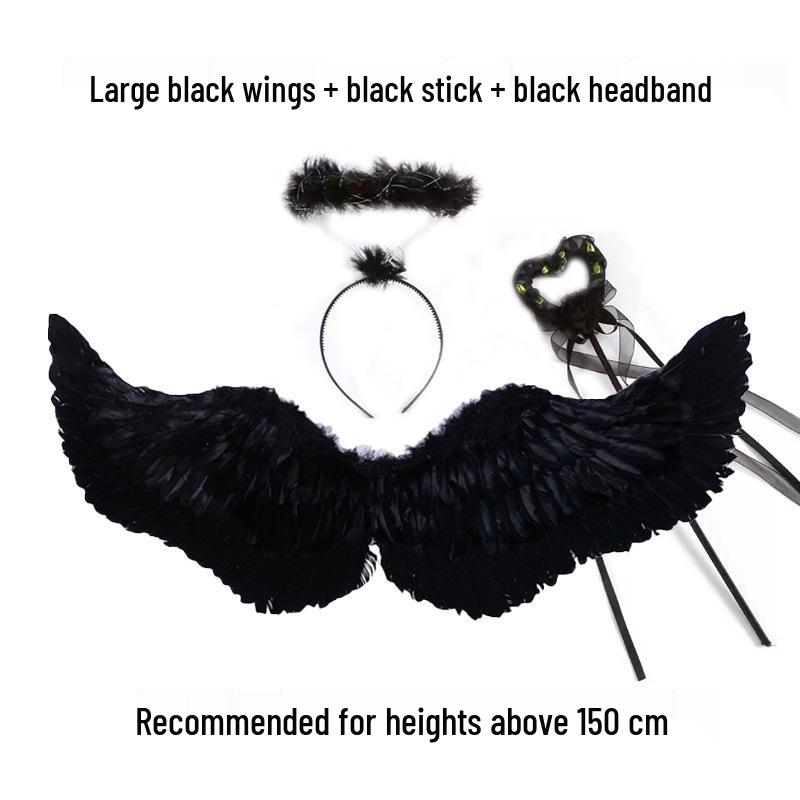 Angel Feather Wings Cosplay Props for Children & Adults - Ideal for Halloween & Parties