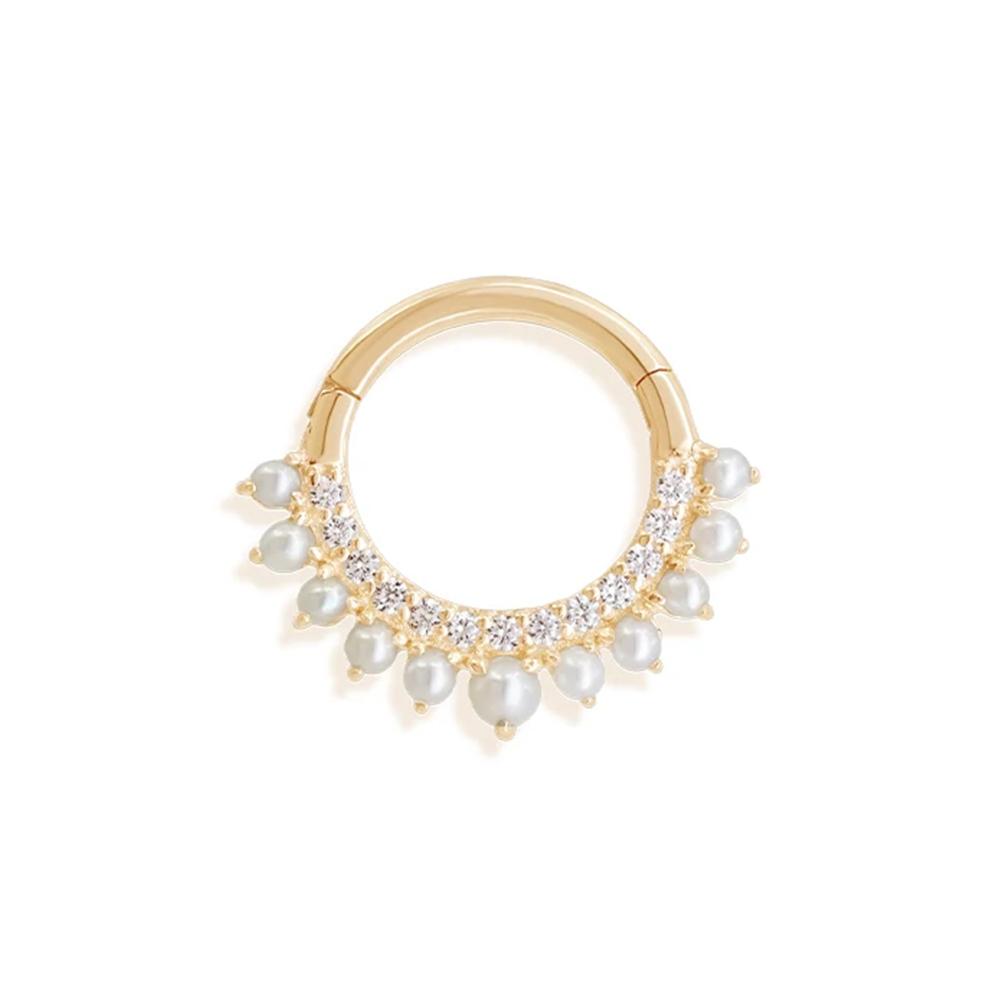 LENNIK 925 Silver Shiny Rhinestone Hoop Earrings For Women Single Cartilage Small Hoop Ear Bone Buckle Piercing Jewelry