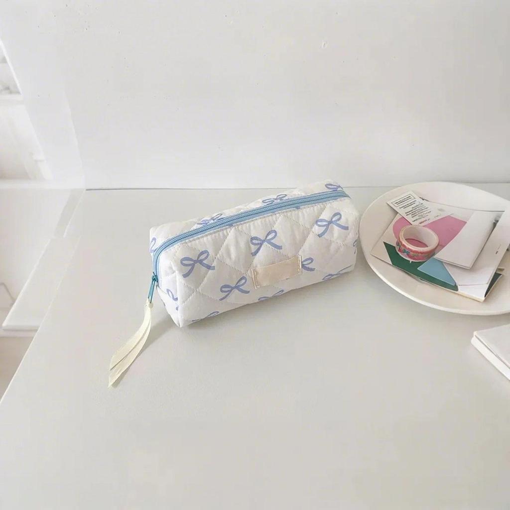 Pencil Pouch Pencil Case Organizer Bow Pencil Bags Large Capacity Stationery Holder Student Pen Pouch Stationery Supplies