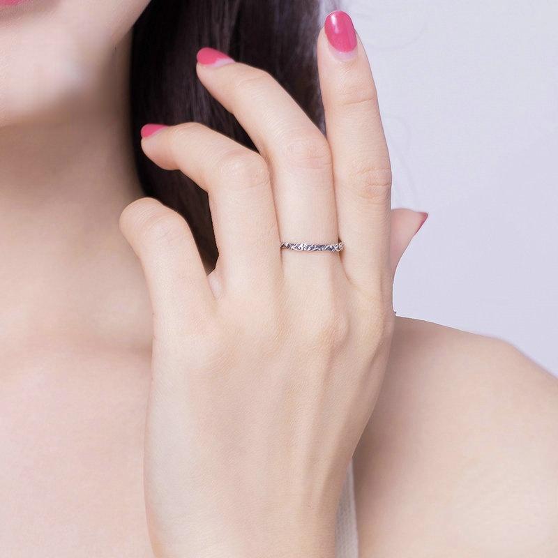 Lindon Classic 925 Sterling Silver Zircon Ring Ladies Jewelry Wedding Promise Party Gift