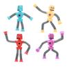 4pcs Plastic Telescopic Toys with Light Telescopic Suction Cup Giraffe Toy Stress Relief Telescopic