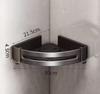 Hole-free Corner Bathroom Storage Rack Self-adhesive Aluminum Alloy Hotel Storage Rack for Shower Wall Modern Design Durable