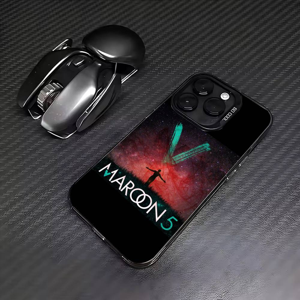 

Band Maroon5 Phone Case For iPhone17,16,15,14,13,12,11 Plus,Pro Max Colored Silver Plated Inside Cover iPhone17