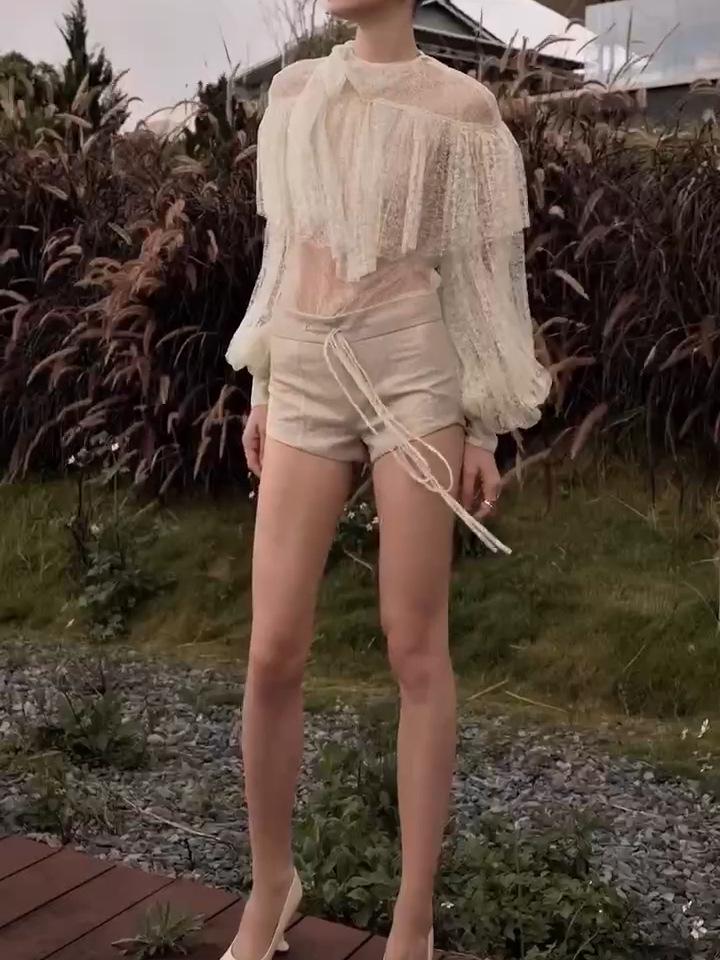 Osborne Court Victorian Lace Ruffle Blouse