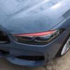 Red Carbon Fiber Front Headlight Eyebrow Trim Cover For BMW 8 series G15 19-22