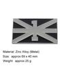 1pc 3D Metal  British National Flag Emblem Decal Side Fender Rear Fender Badge Sticker for All Car There are Six Colors to Choose From