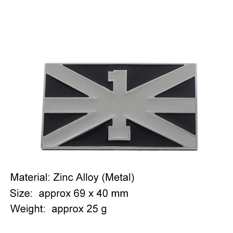 1pc 3D Metal British National Flag Emblem Decal Side Fender Rear Fender Badge Sticker for All Car There are Six Colors to Choose From