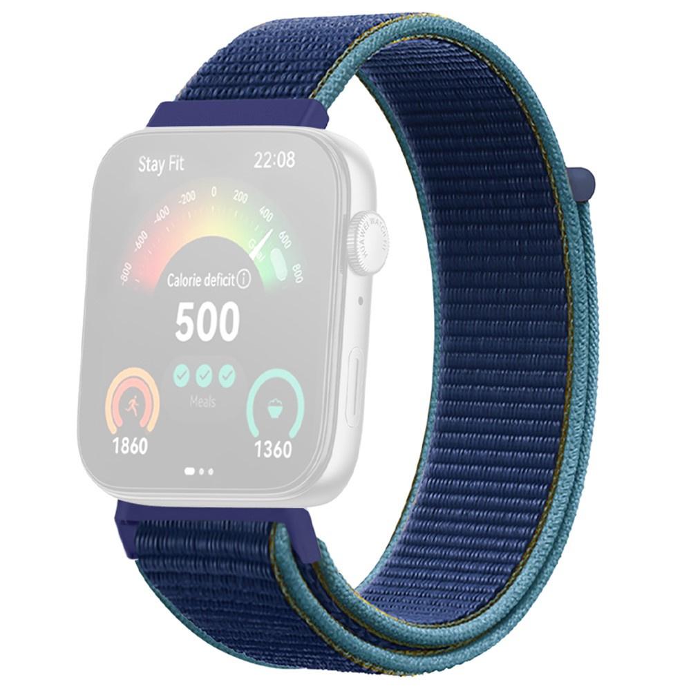 Nylon Strap for Huawei Watch Fit 4 / 4 Pro / 3, Navy Blue