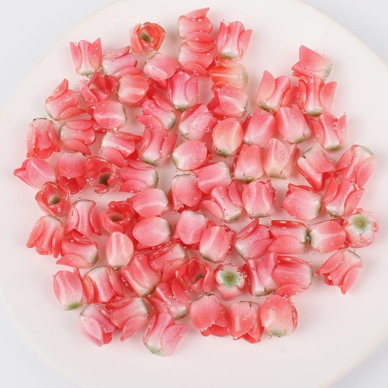 

Термоусадочная пленка Акриловые DIY серьги и заколки для волос в виде цветка тюльпана