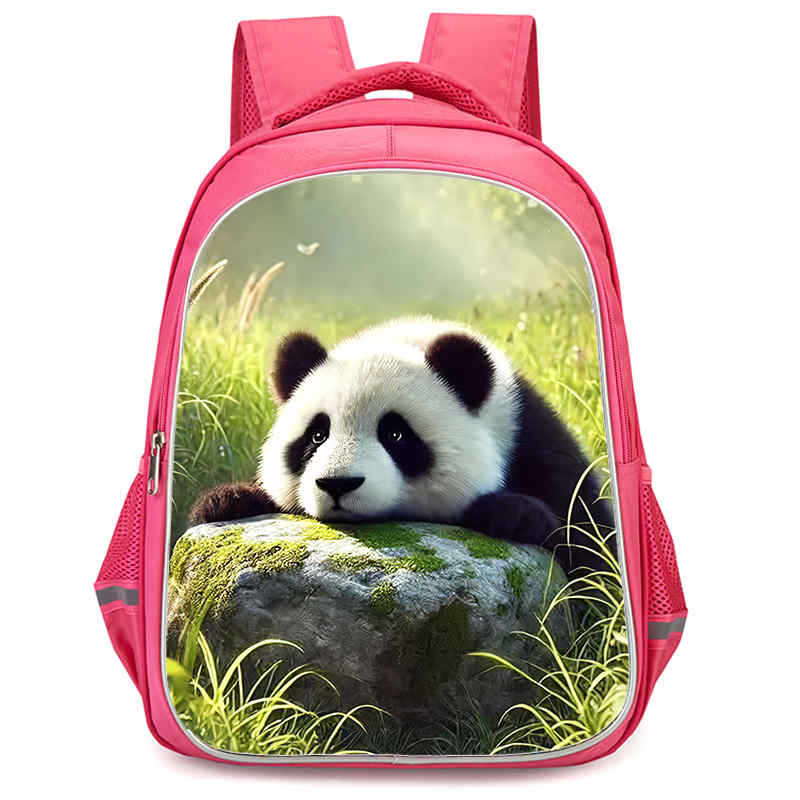 Panda Niedliche Schultasche Verschleißfest Großes Fassungsvermögen Wirbelsäulenschutz Und Anti-Buckel Schüler Party Must-Have Leichter Rucksack