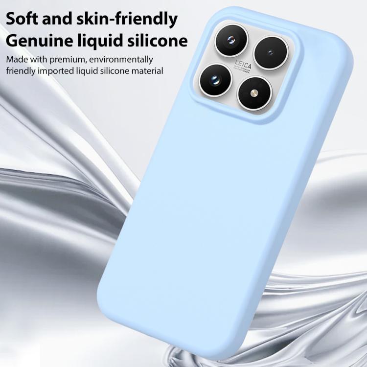 For Xiaomi 17 Liquid Silicone Phone Case Skin-Friendly Shockproof Protective Back Cover