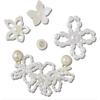 White Pearl Jibbitz 5 Pack
