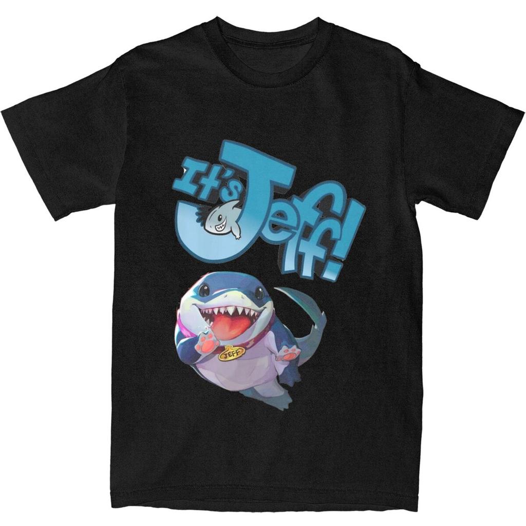 Men Women Jeff The Land Shark T Shirt 100% Cotton Printed T-Shirt Clothing Outfits