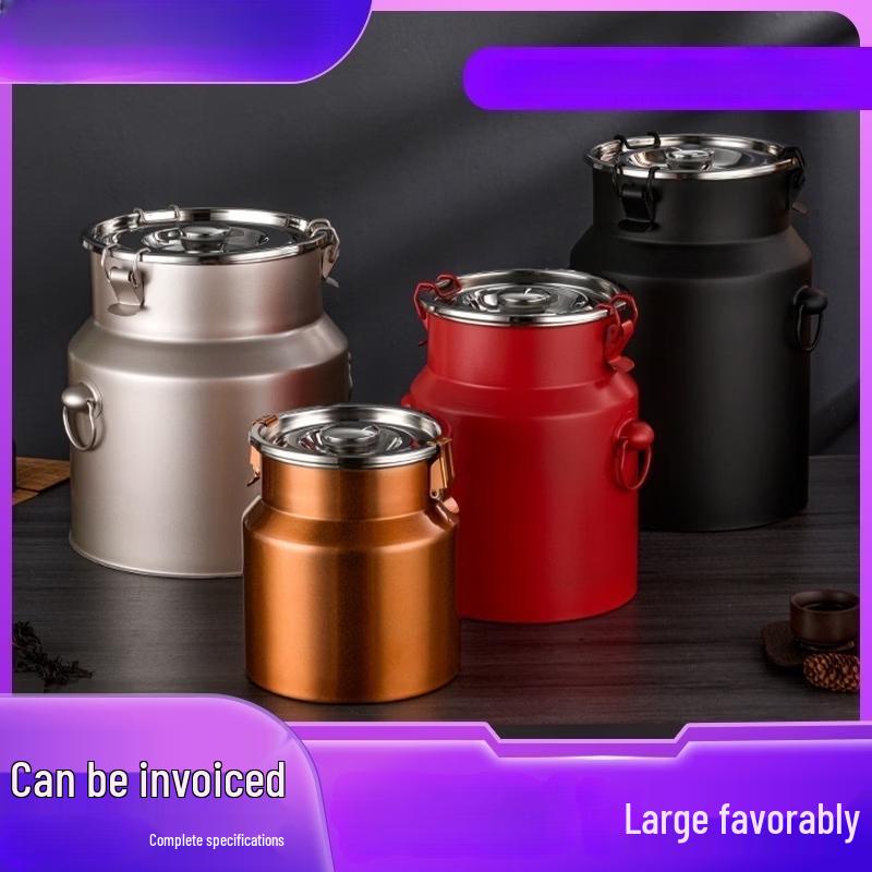 Yipan Rose Gold Stainless Steel Airtight Storage Canister