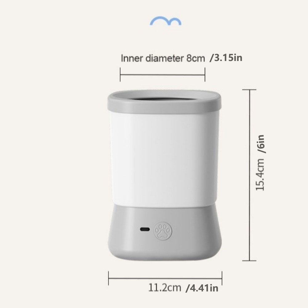 Removable Design Automatic Pet Foot Washer Intelligent Cleaning Electric Powered Electric Paw Cleaner Intelligence Usb Charging