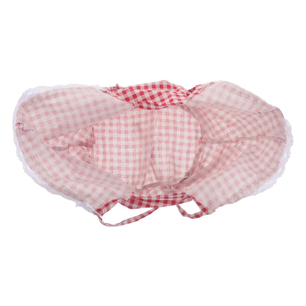 Basket Liner Replacement Lace Trim Insert Cloth Cover for Wicker Rattan Basket Farmhouse Decorative Lining for Picnic Storage