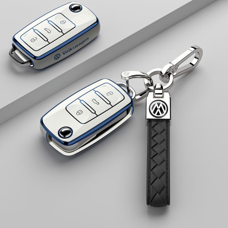 Pro VOLKSWAGEN VW Sportovní styl TPU kryt pouzdro na klíčenku auta Pro Volkswagen VW Polo Golf Passat Tiguan Beetle Caddy T5 Up