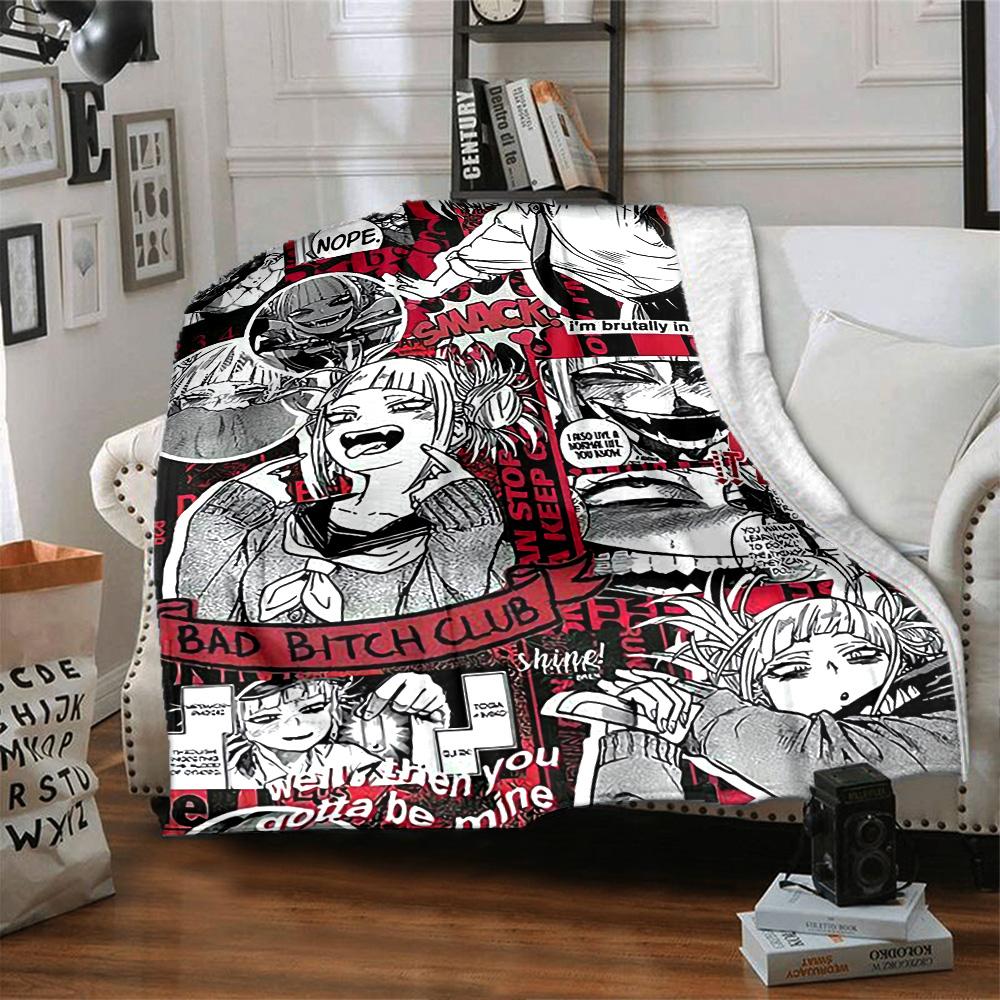 Love Chaos Comics Flannel Blanket Super Soft Warm Cozy Blanket For Sofa Bed Office Travel Allseason Home Decor Gift