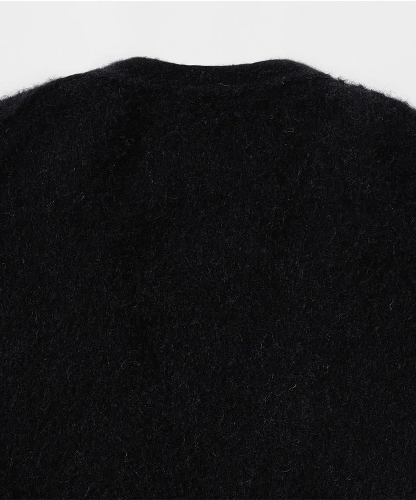 Intempomood Reverse Y Neckline Cardigan_Black