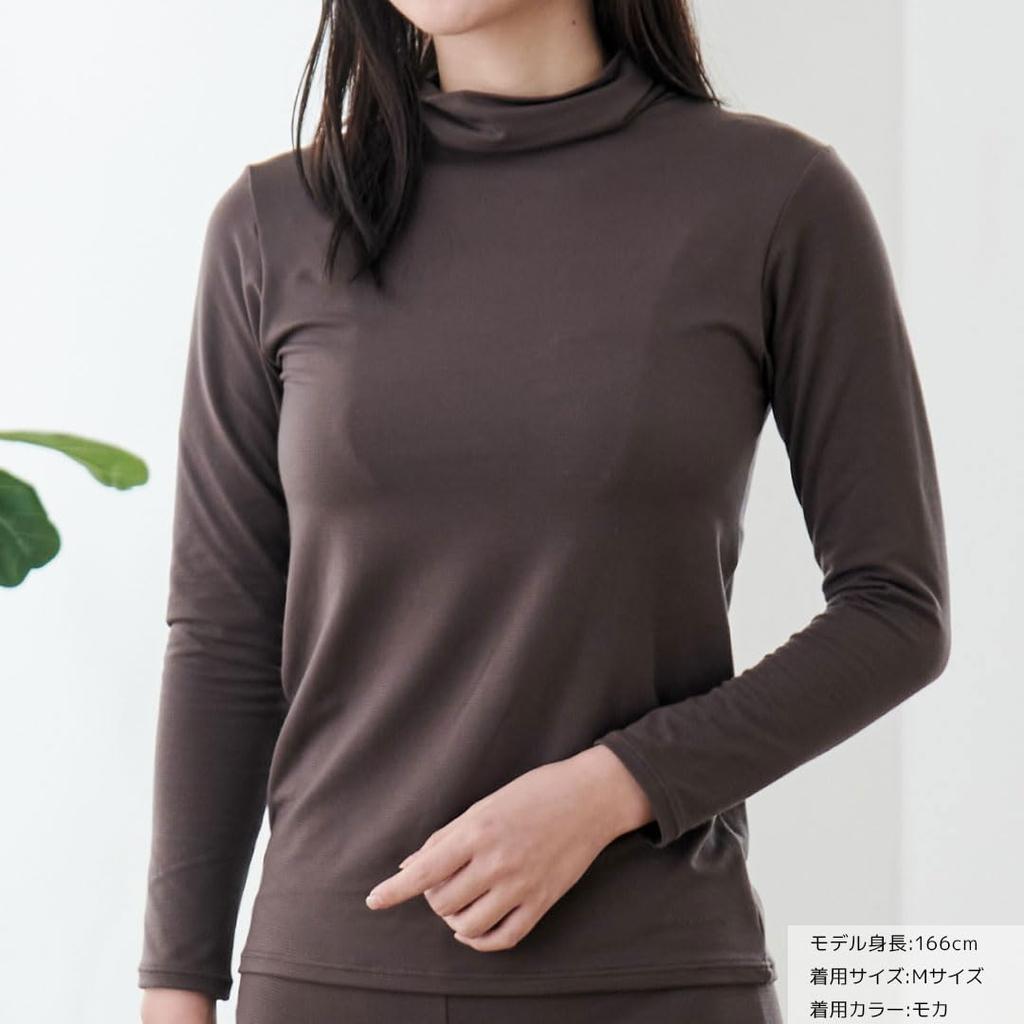 Venex Sleeve Recovery Medium Women's Turtleneck, 3/4 Wear, Mocha,