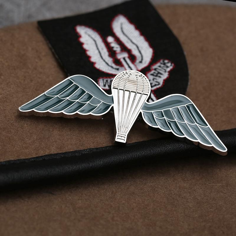 

НАС. Армия Иностранный военный значок парашютиста Значок за прохождение иностранной подготовки Британский значок парашютиста Летающий значок Военный значок болельщика Металлический значок