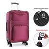 Valise Kwaichi 22 pouces en tissu Oxford avec roues amovibles