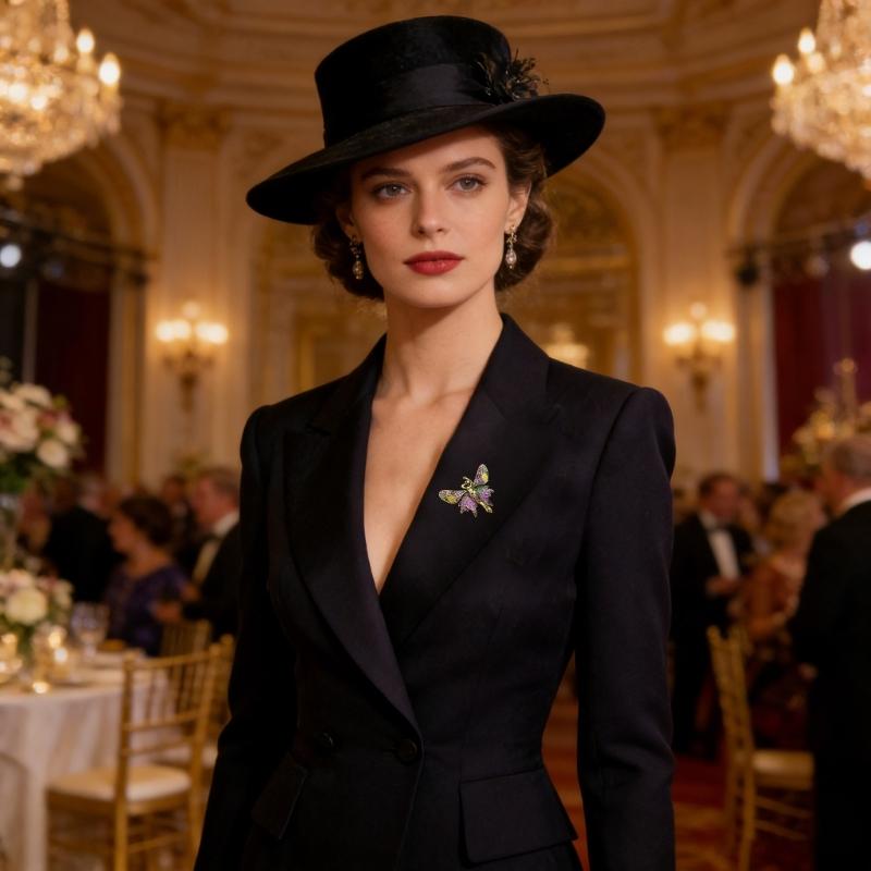 Retro Brooch Butterfly Corsage Pin Jewellery Piece For Women And Men Lightweight Alloy Chest Decoration Gift