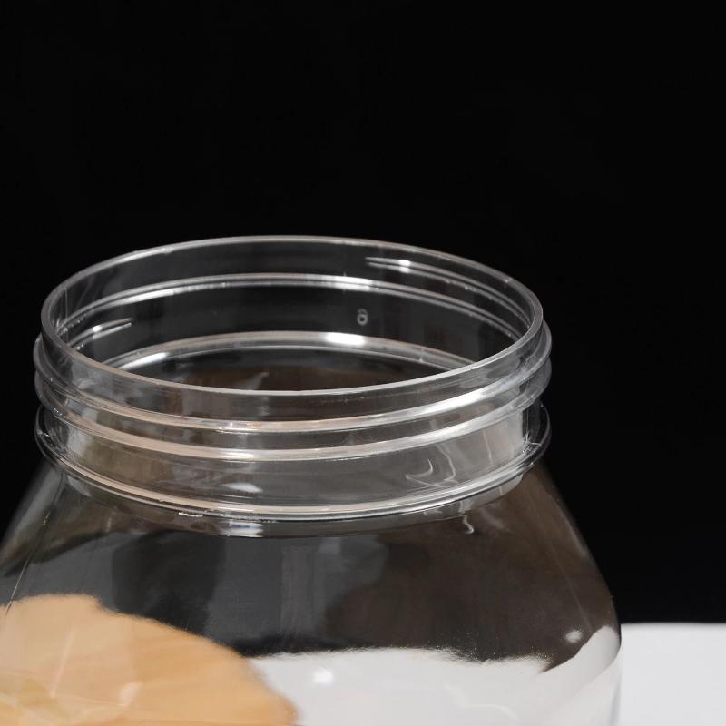 900 ml durchsichtige Vorratsgläser mit weiter Öffnung für Tierfutter, luftdichte Deckel für Nüsse, Süßigkeiten, Snacks, Speisekammer-Organisation