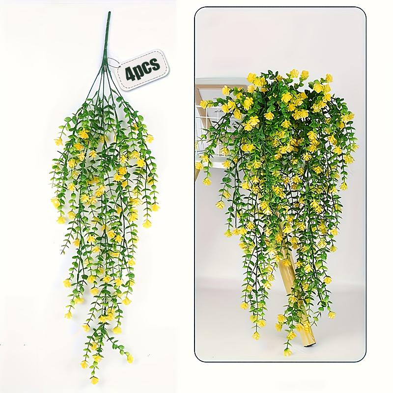 4PC Vibrant Garden Simulation Vines Balcony Fade-Proof Daisy Wedding Multicolored Home Decor Multiple Options Available